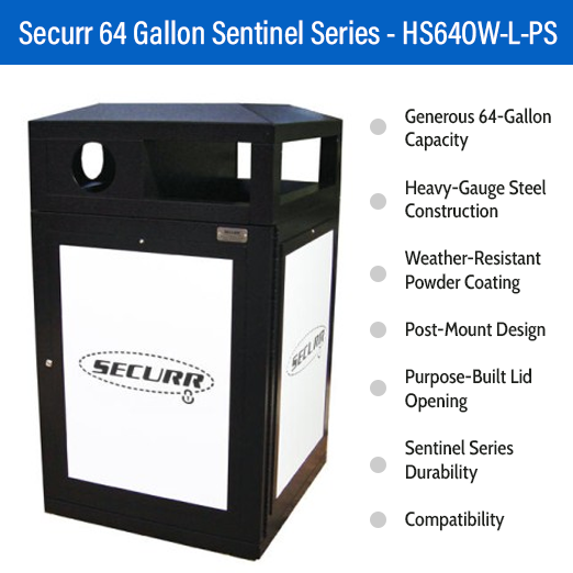 Securr 64 Gallon Sentinel Series - HS64OW-L-PS
