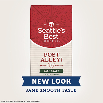 Seattle's Best Coffee Post Alley Blend (Previously Signature Blend No. 5) Dark Roast Ground Coffee, 20 Ounce (Pack of 1)
