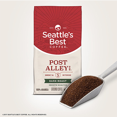 Seattle's Best Coffee Post Alley Blend (Previously Signature Blend No. 5) Dark Roast Ground Coffee, 20 Ounce (Pack of 1)