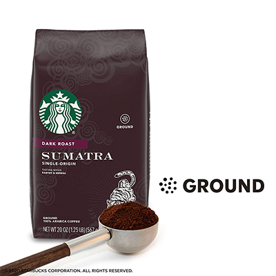 Starbucks Dark Roast Ground Coffee - Sumatra - 100% Arabica - 1 bag (20 oz.)