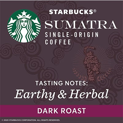 Starbucks Dark Roast Ground Coffee - Sumatra - 100% Arabica - 1 bag (20 oz.)