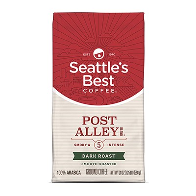 Seattle\'s Best Coffee Post Alley Blend (Previously Signature Blend No. 5) Dark Roast Ground Coffee, 20 Ounce (Pack of 1) Coffee SYNCHKG069637