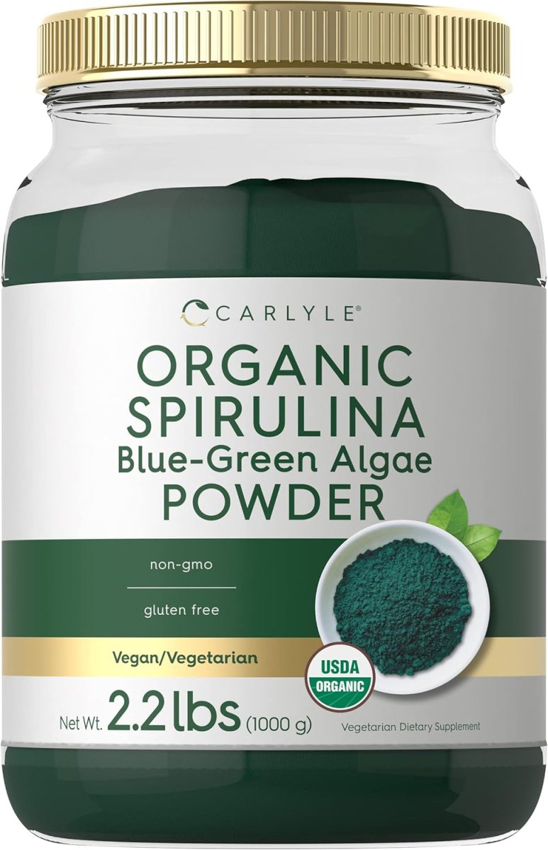 Carlyle Organic Spirulina Powder 2.2 lbs | Blue Green Algae | 8g Spirulina