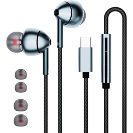 USB-C Wired Earbuds with Microphone