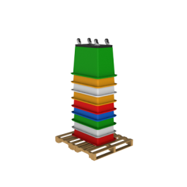 04 Pallets - 2 Rows-8000 Pounds