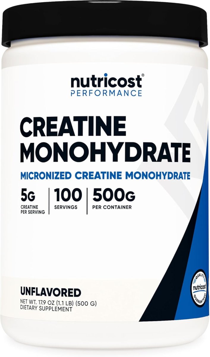 Nutricost Creatine Monohydrate Micronized Powder 500G, 5000mg Per Serv (5g)